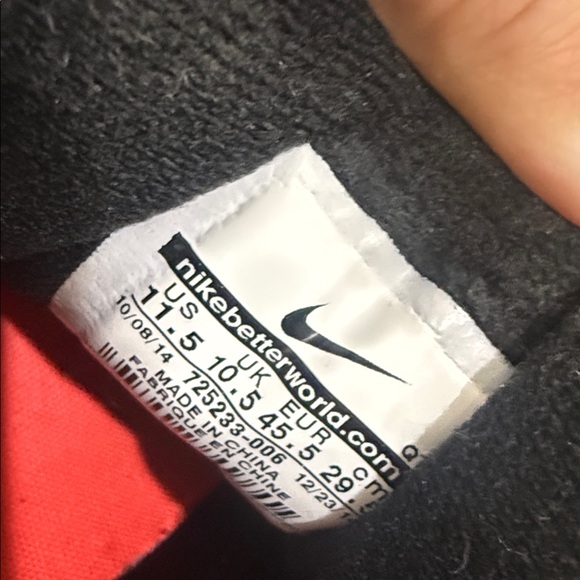 Nike Air Max Sneakers Black Red and Gray - Picture 7 of 8